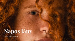 Napos Lány – Modern Websablon