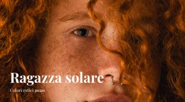 Ragazza Solare - Modelli Di Siti Web Reattivi