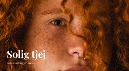 Solig Tjej - Responsiva Webbplatsmallar