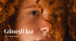 Güneşli Kız Için CSS Düzeni