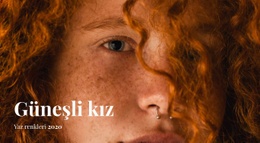 Güneşli Kız - Tek Sayfalık Tema