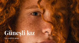 Güneşli Kız - Hazır Web Sitesi Teması
