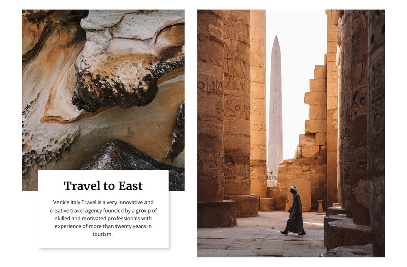Travel to east Wix Template Alternative