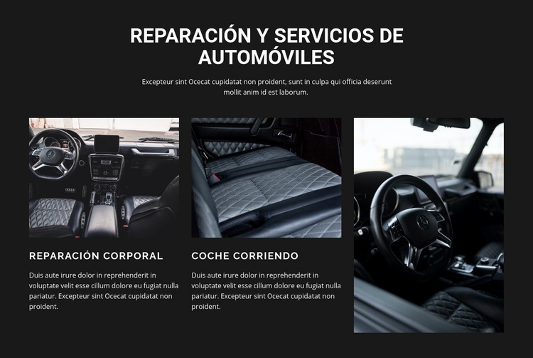 Reparación de autos Plantilla HTML5