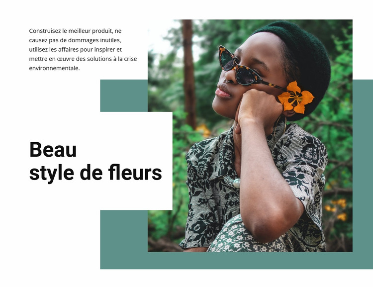 Style de fleurs Modèle Joomla