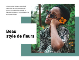Polices, Couleurs Et Graphiques Personnalisés Pour Style De Fleurs