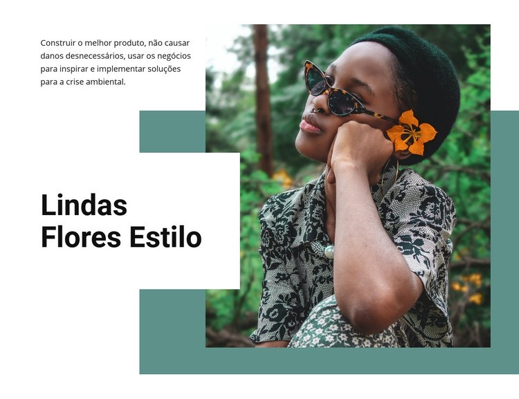 Estilo flores Construtor de sites HTML