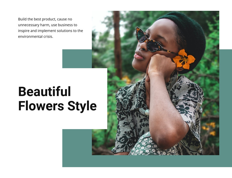 Flowers style Squarespace Template Alternative