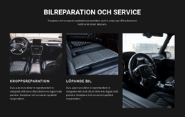 Bil Reparation - Personliga Webbplatsmallar