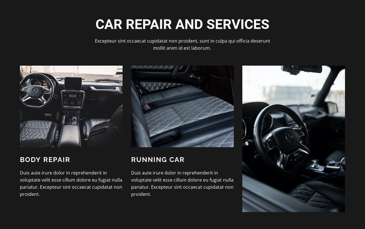 Car repair Web Design