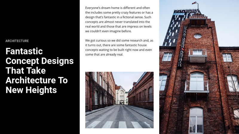 Concept design Web Page Design