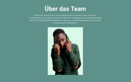 Über Das Business-Team Eine Seitenvorlage