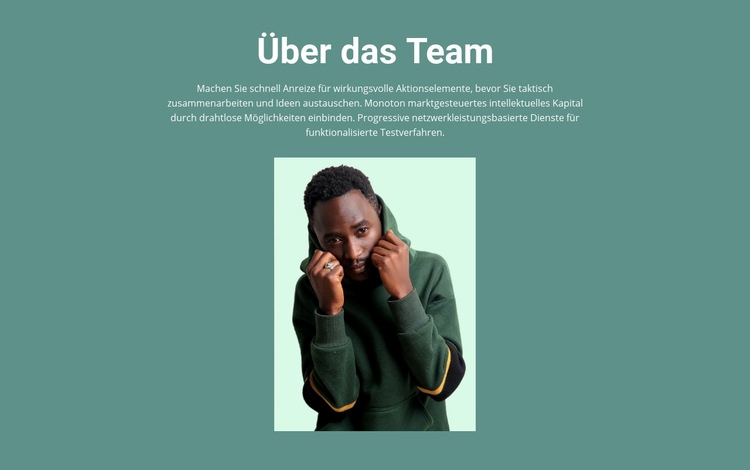 Über das Business-Team Website-Modell