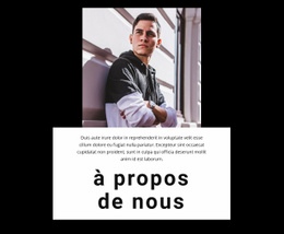 À Propos Du Studio De Mode - Modèle Professionnel Personnalisable D'Une Page