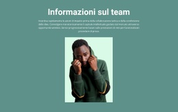 Informazioni Sul Team Aziendale - Modello HTML