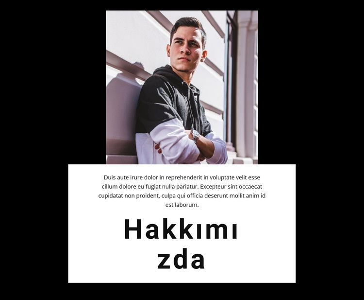 Moda stüdyosu hakkında HTML Şablonu