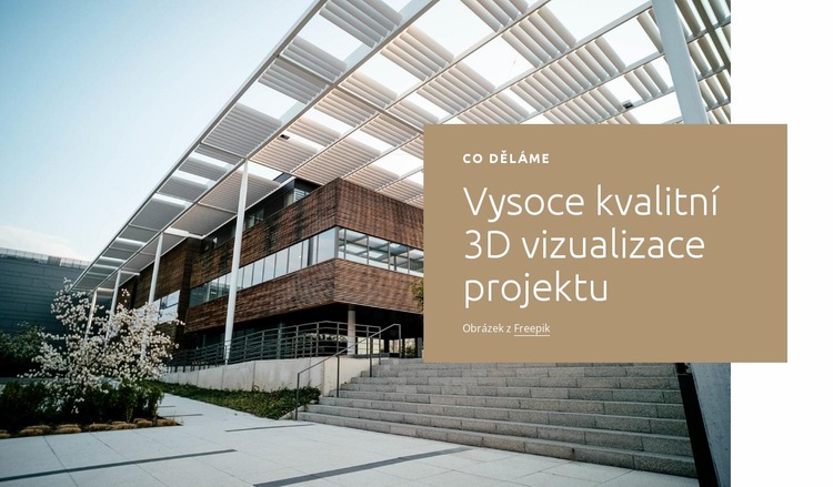 3D vizualizace Šablona