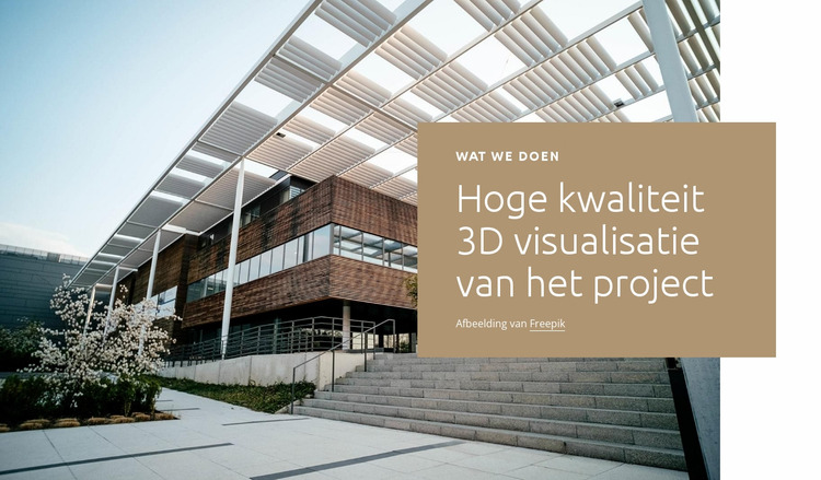 3D-visualisatie Joomla-sjabloon