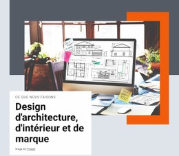 Conception Architecturale Et De Marque - Modèle HTML5 Réactif