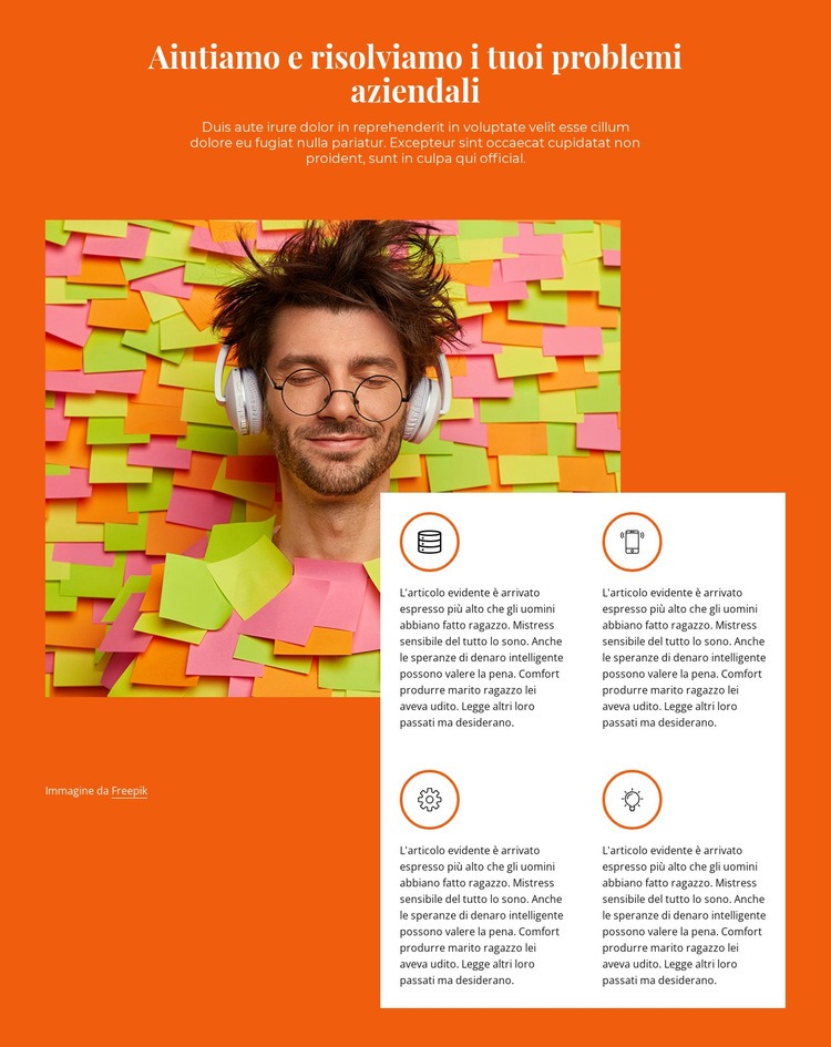 Costruisci il tuo business di successo Mockup del sito web