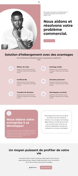 La Résolution De Problèmes Est Notre Choix Modèle HTML De Base Avec CSS