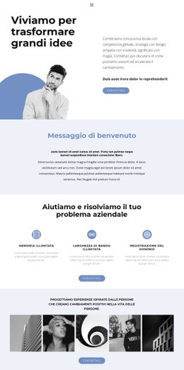 Fantastico Design Del Sito Web Per L'Incarnazione Di Idee Audaci