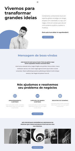 Tema WordPress Impressionante Para A Personificação De Ideias Ousadas