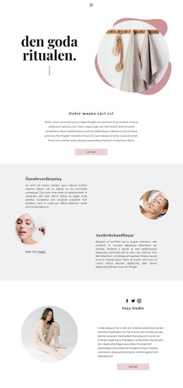 Spa -Ritualer Hemma - Anpassat WordPress-Tema