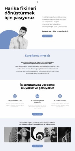 Cesur Fikirlerin Vücut Bulmuş Hali - Işlevsellik HTML5 Şablonu