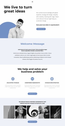 The Embodiment Of Bold Ideas Web Page Design