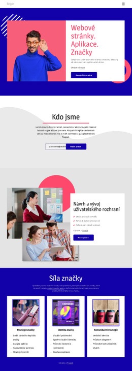 Webové Stránky A Aplikace – Bezplatná Šablona Webových Stránek