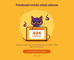 Stránka 404 S Kat – Bezplatný Motiv WordPress