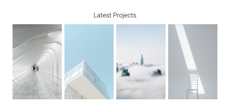 Modern architectural objects CSS Template