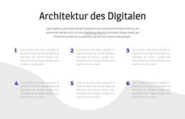 Webseite Für Architektur Des Digitalen