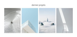 Page HTML Pour Objets Architecturaux Modernes