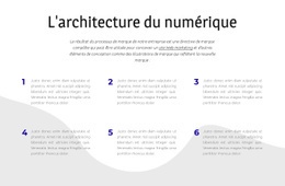 L'Architecture Du Numérique - Modèle Polyvalent D'Une Page