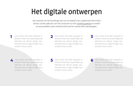 Webpagina Voor Het Digitale Ontwerpen