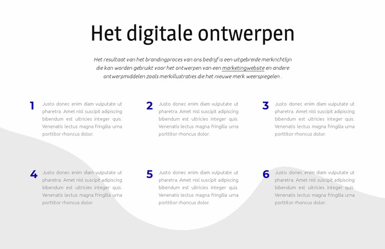 Het digitale ontwerpen Joomla-sjabloon