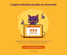 Página 404 Com Gato