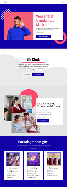 Web Siteleri Ve Uygulamalar - HTML Sayfası Şablonu