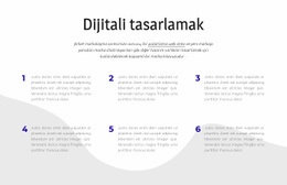 Dijitali Tasarlamak - Çok Amaçlı Tek Sayfalık Şablon