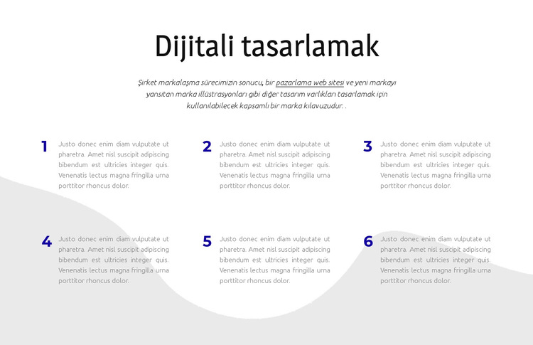 Dijitali tasarlamak Web Sitesi Şablonu