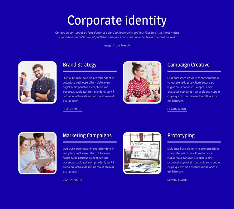 Corporate branding CSS Template