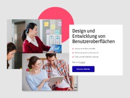 Schnittstellen-Design HTML-CSS-Websitevorlage