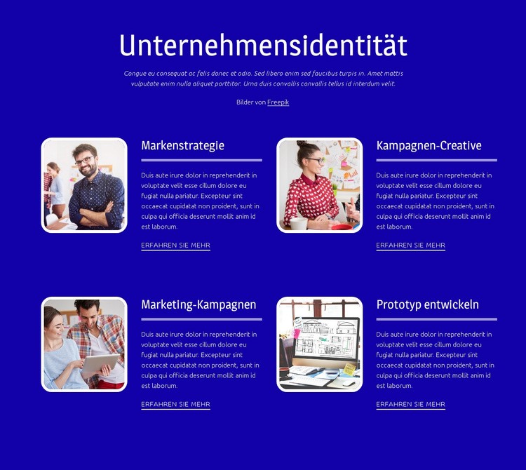 Unternehmensbranding Vorlage