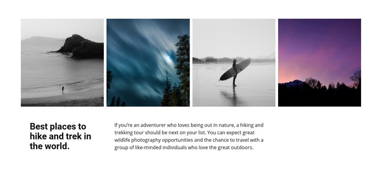 Best places in photo Elementor Template Alternative