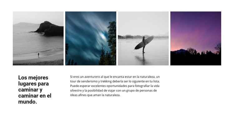 Los mejores lugares en la foto Plantilla HTML