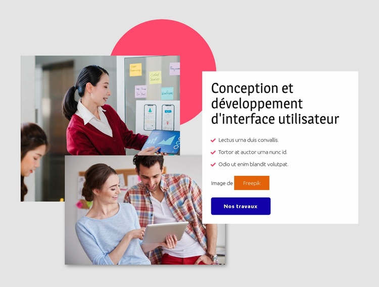 Conception d'interfaces Modèle HTML5