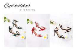 Cipő Kollekció – Webhelytervezési Inspiráció