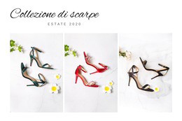 Destinazione HTML Per Collezione Di Scarpe